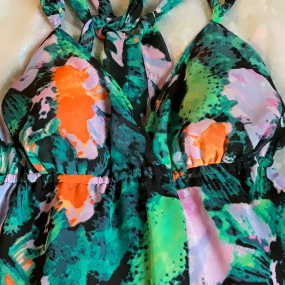 Moda International Floral Sun Dress Size Medium - Picture 3 of 13